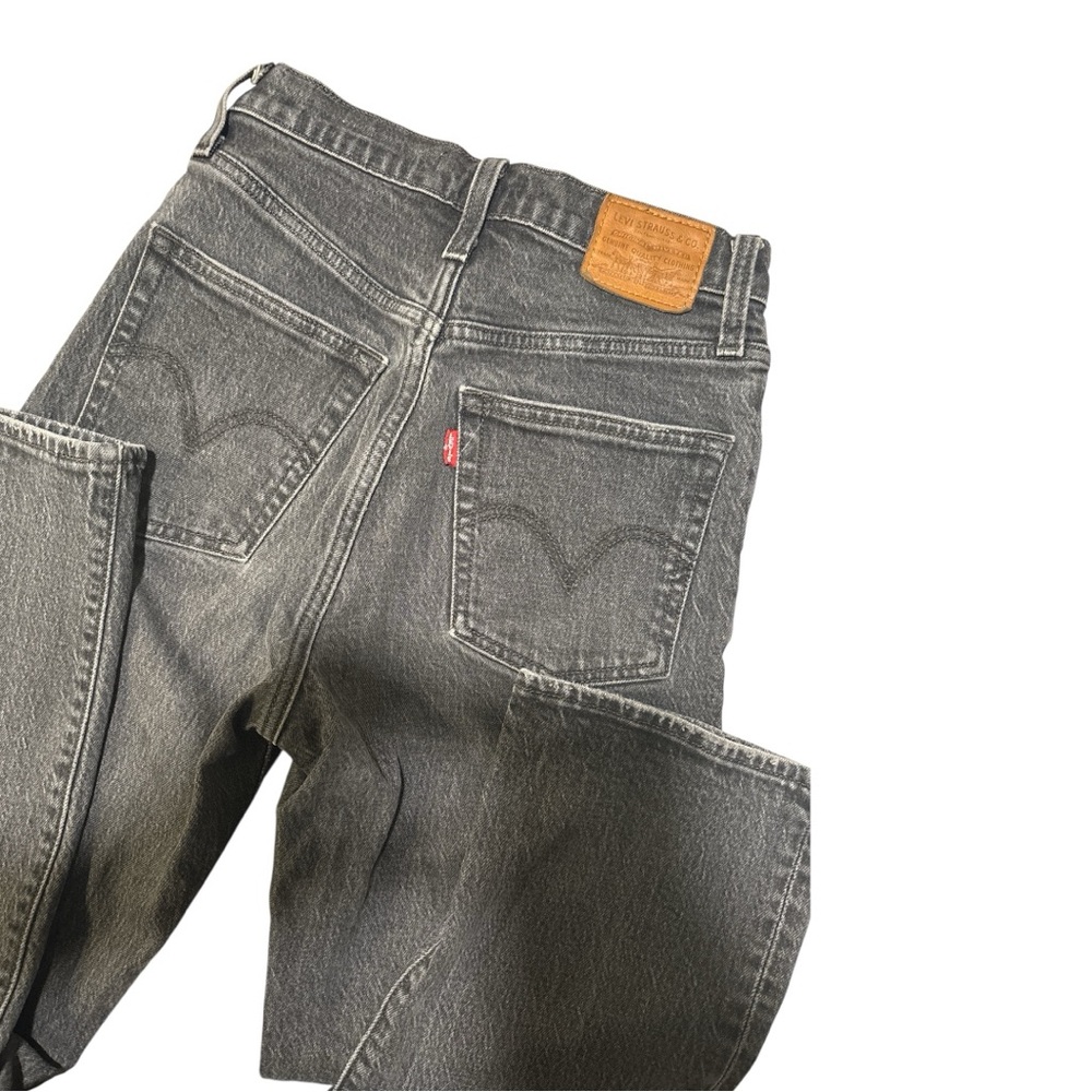 Free people Levi's high rise Women's ribcage straight leg Gray Jeans - Picture 7 of 12